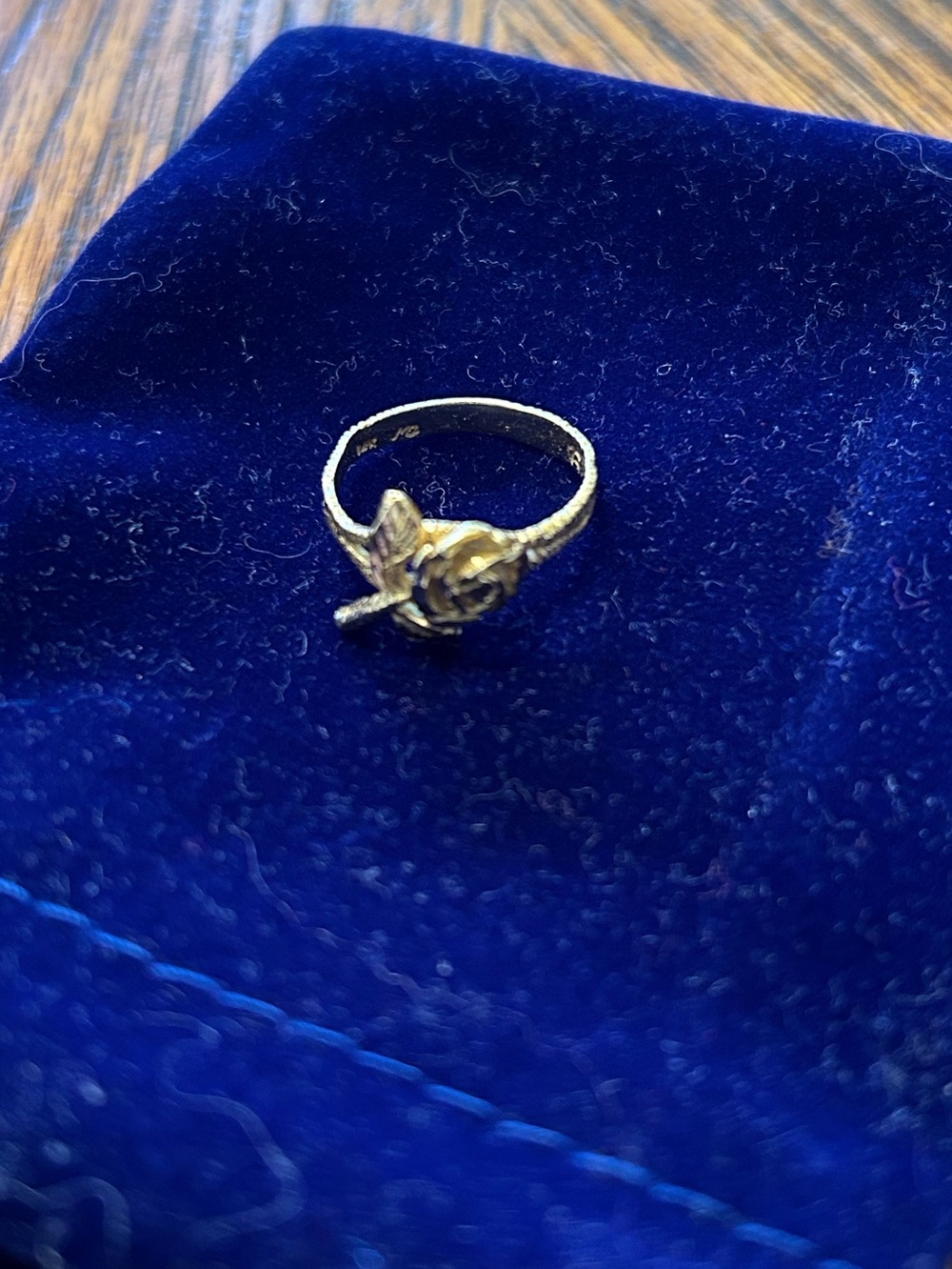 James Avery Gold Rose Ring - retired